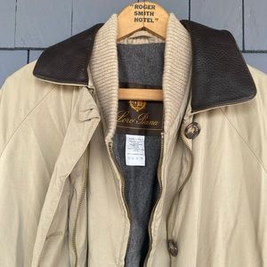 Womens Loro Piana Italy Tan 1992 Horsey Jacket w/Vest Size L Large